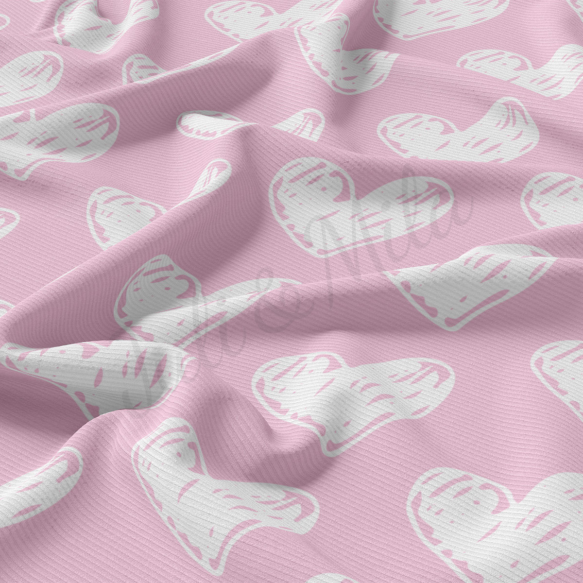 Rib Knit Fabric RBK2219 Valentine's Day