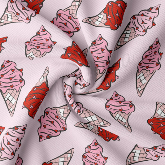 Rib Knit Fabric RBK2225 Valentine's Day