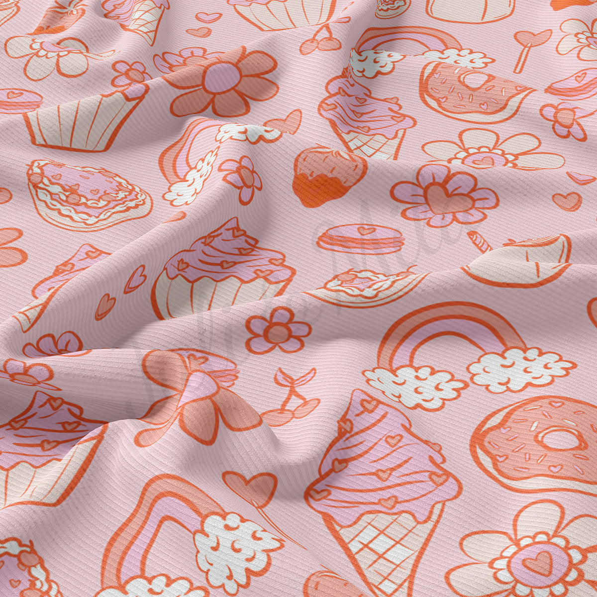 Rib Knit Fabric RBK2226 Valentine's Day