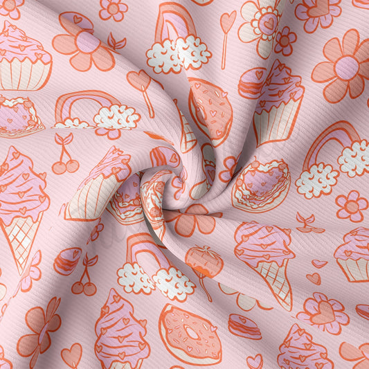 Rib Knit Fabric RBK2226 Valentine's Day