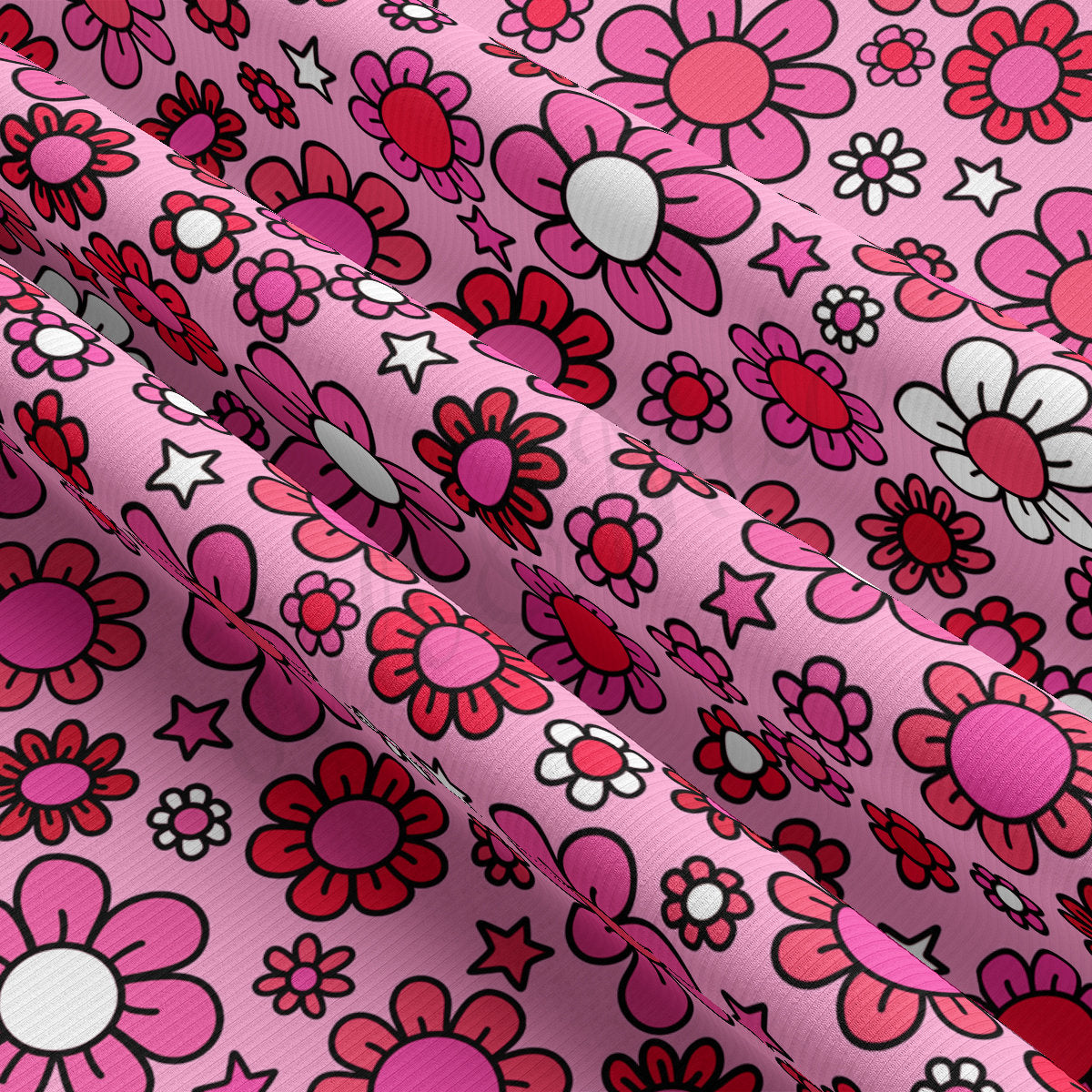Rib Knit Fabric RBK2228 Valentine's Day