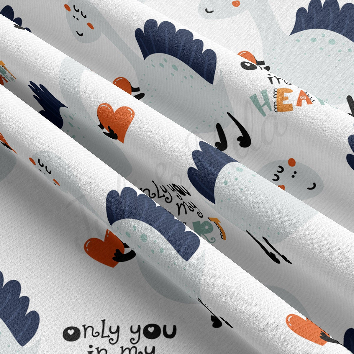 Rib Knit Fabric RBK2231 Valentine's Day