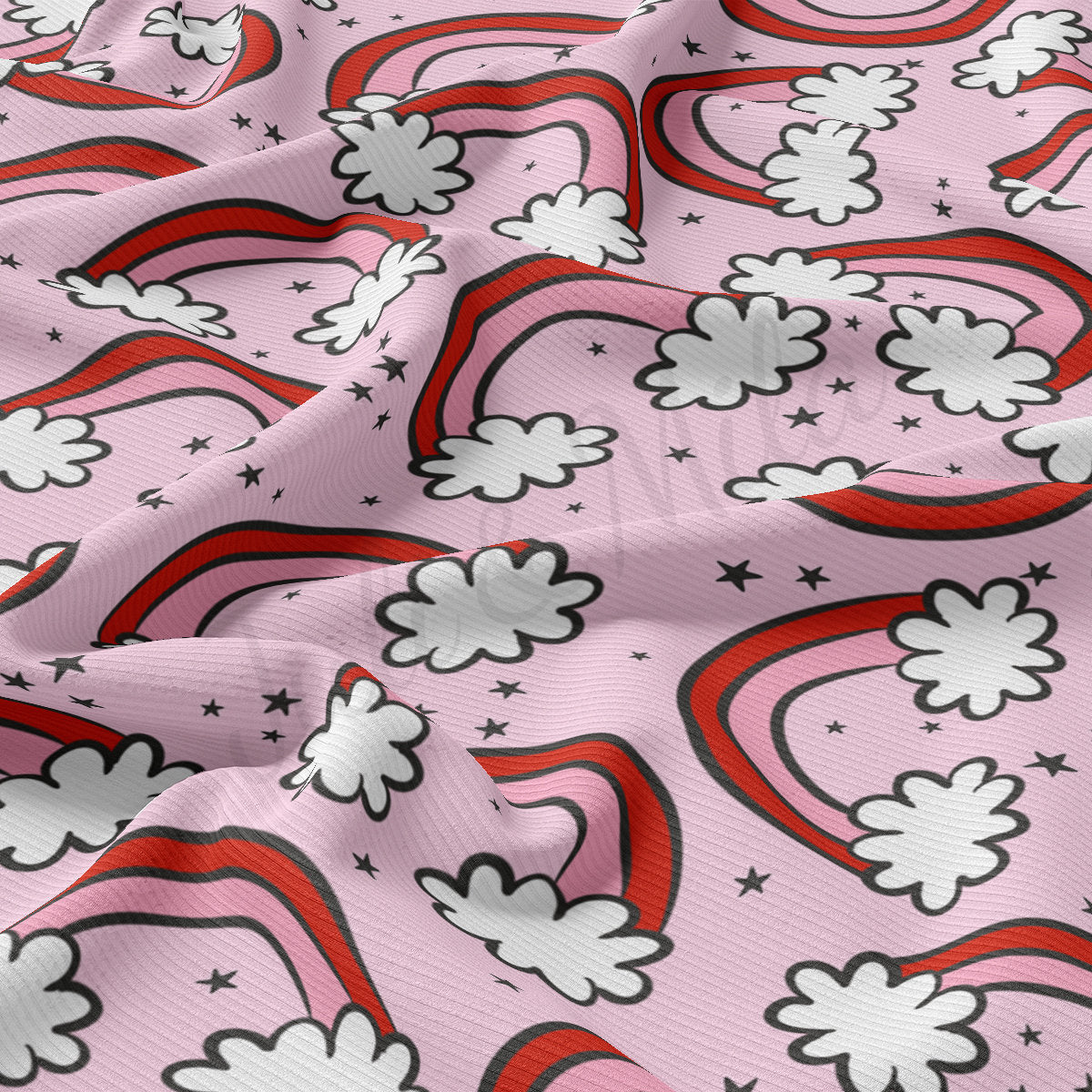 Rib Knit Fabric RBK2247 Valentine's Day