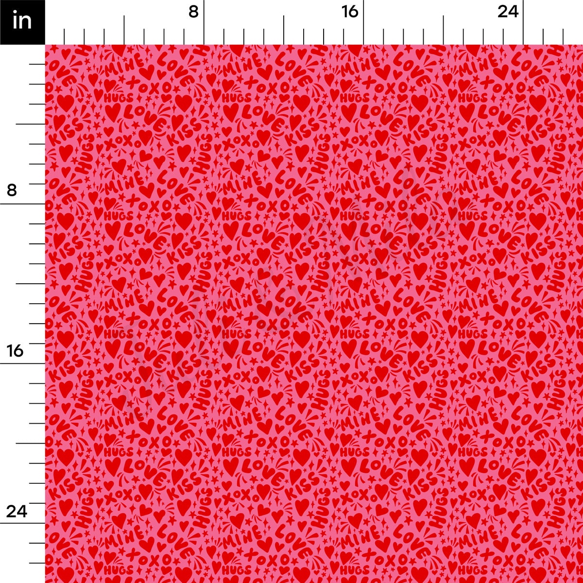 Rib Knit Fabric RBK2251 Valentine's Day