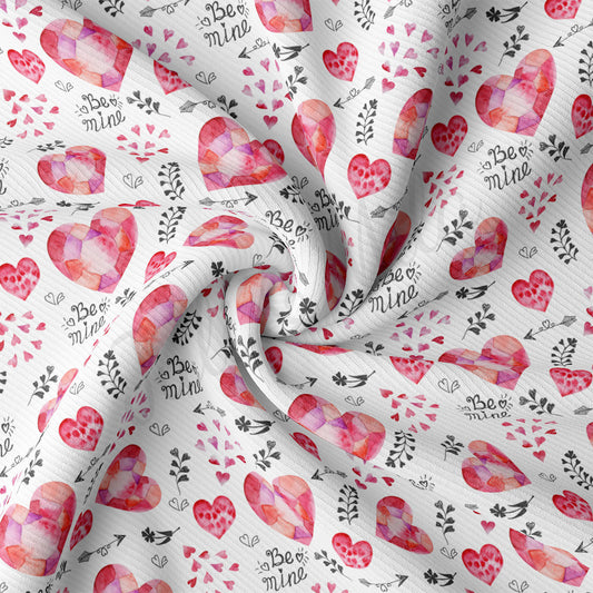 Rib Knit Fabric RBK2259 Valentine's Day
