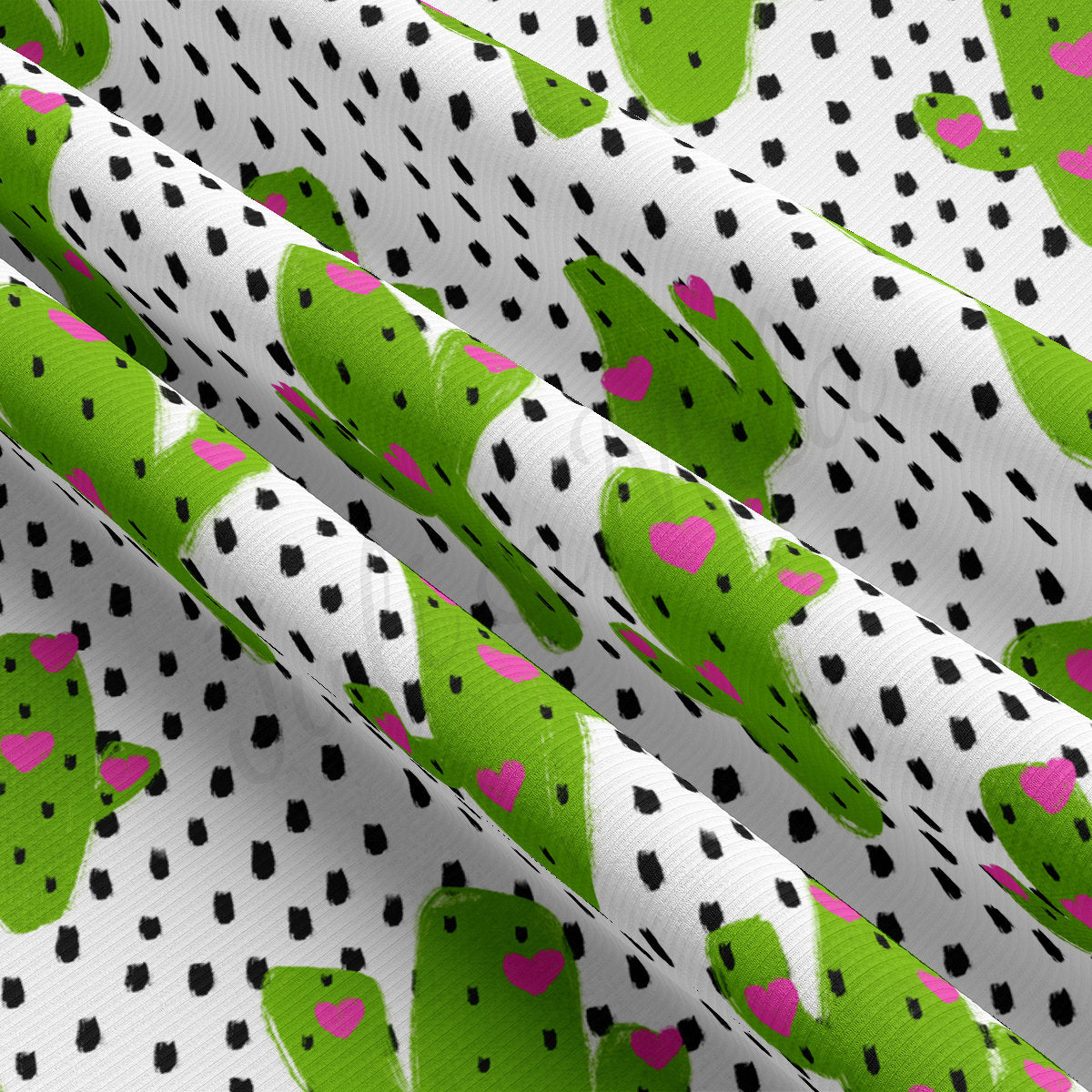 Rib Knit Fabric RBK2279 Valentine's Day