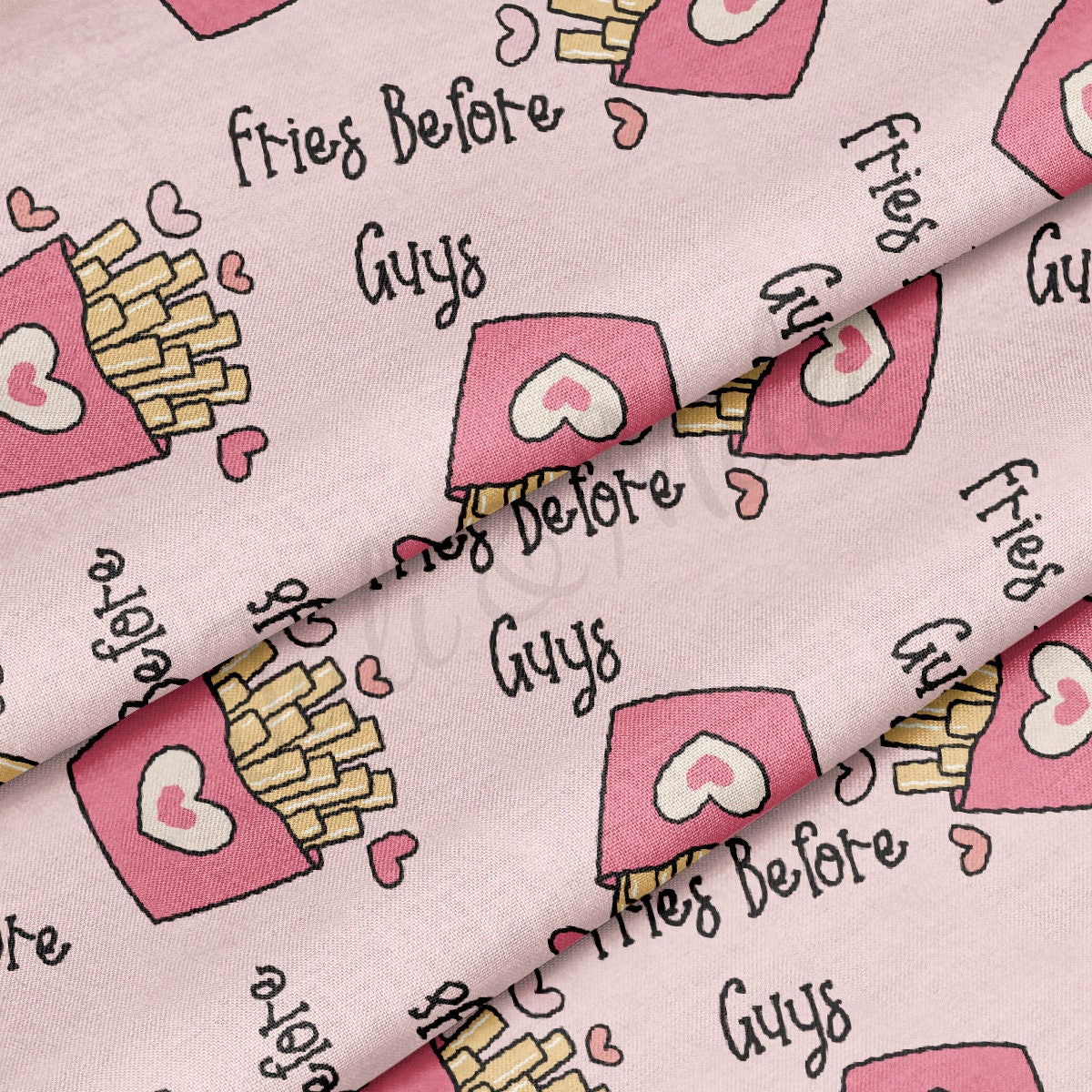 100% Cotton Fabric By the Yard Printed in USA Cotton Sateen - Cotton СTN1083 Valentine's Day