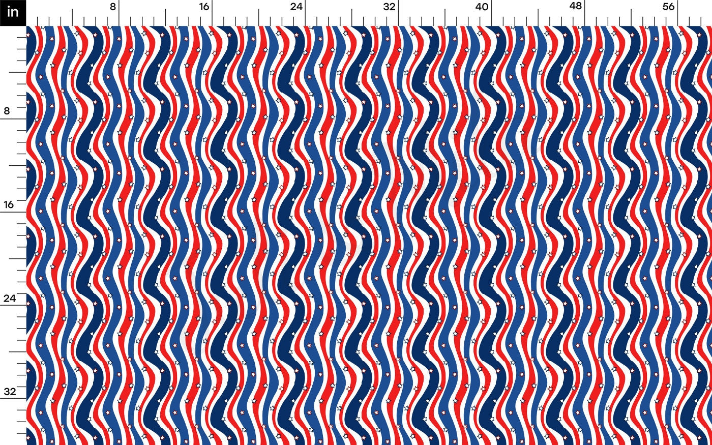 100% Cotton Fabric CTNPT81 4th of July Patriotic