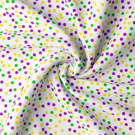 DBP Fabric Double Brushed Polyester DBP2348 Mardi Gras