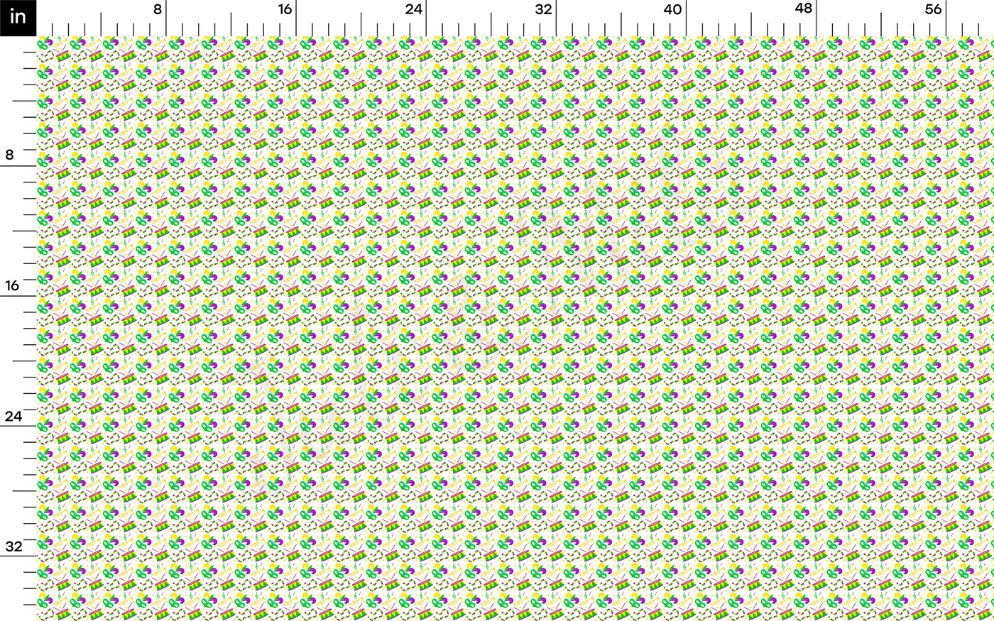 DBP Fabric Double Brushed Polyester DBP2349 Mardi Gras