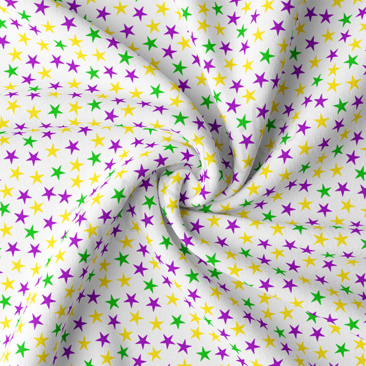 DBP Fabric Double Brushed Polyester DBP2354 Mardi Gras