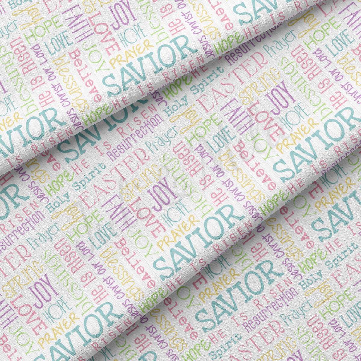 Rib Knit Fabric RBK2339 Easter