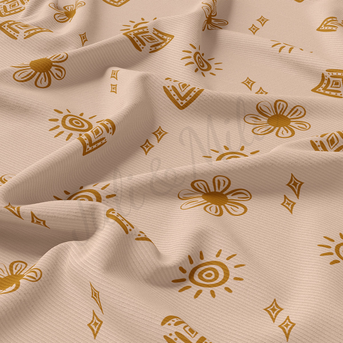 Rib Knit Fabric RBK2282 Boho