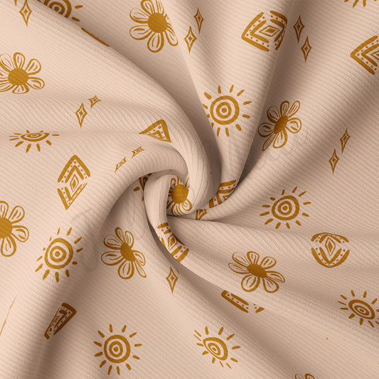 Rib Knit Fabric RBK2282 Boho