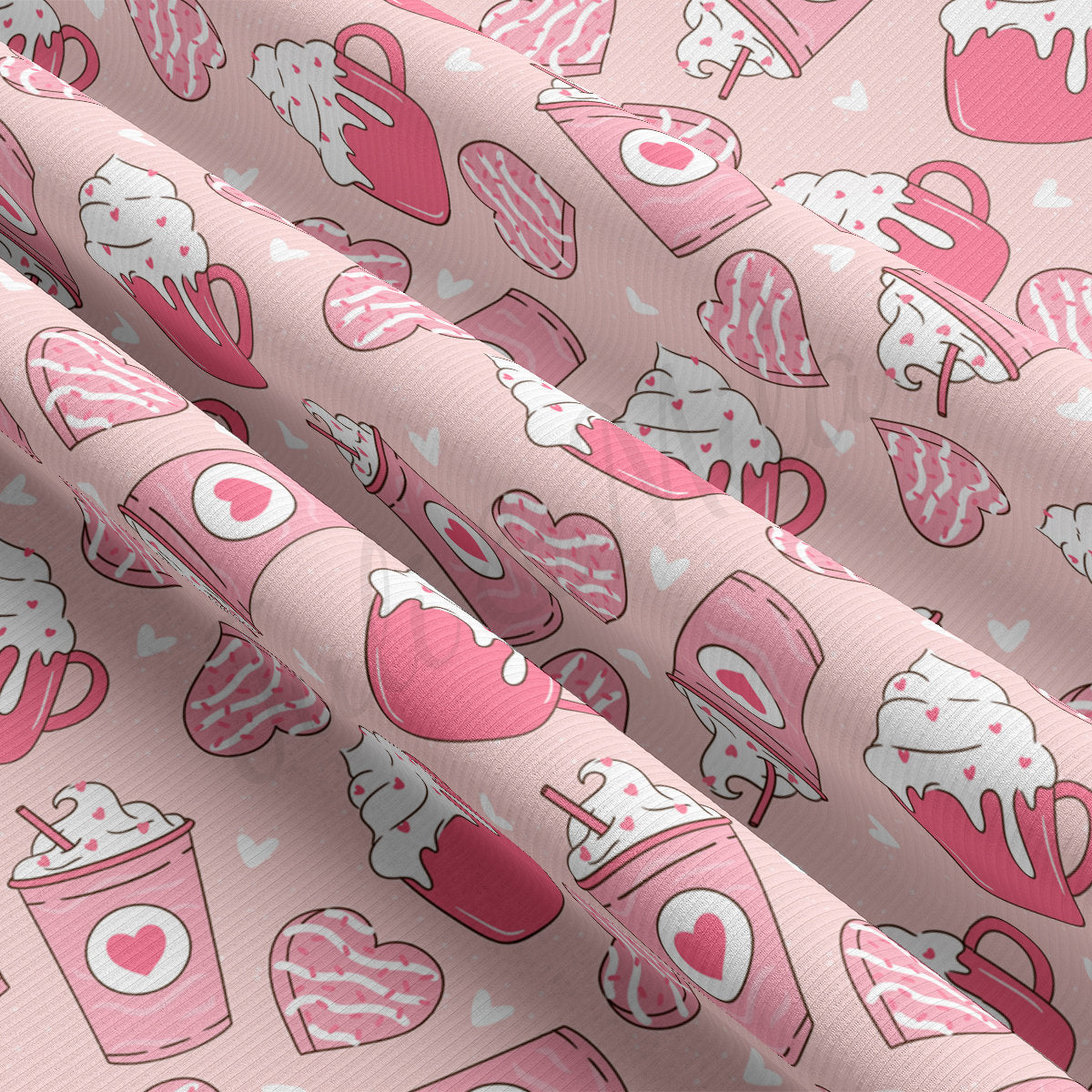 Rib Knit Fabric RBK2300 Valentine's Day