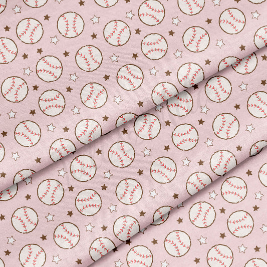100% Cotton Fabric CTN2368 Baseball