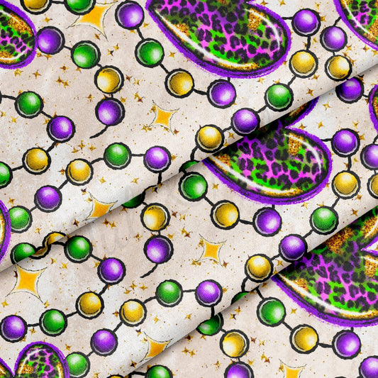 100% Cotton Fabric CTN2397 Mardi Gras