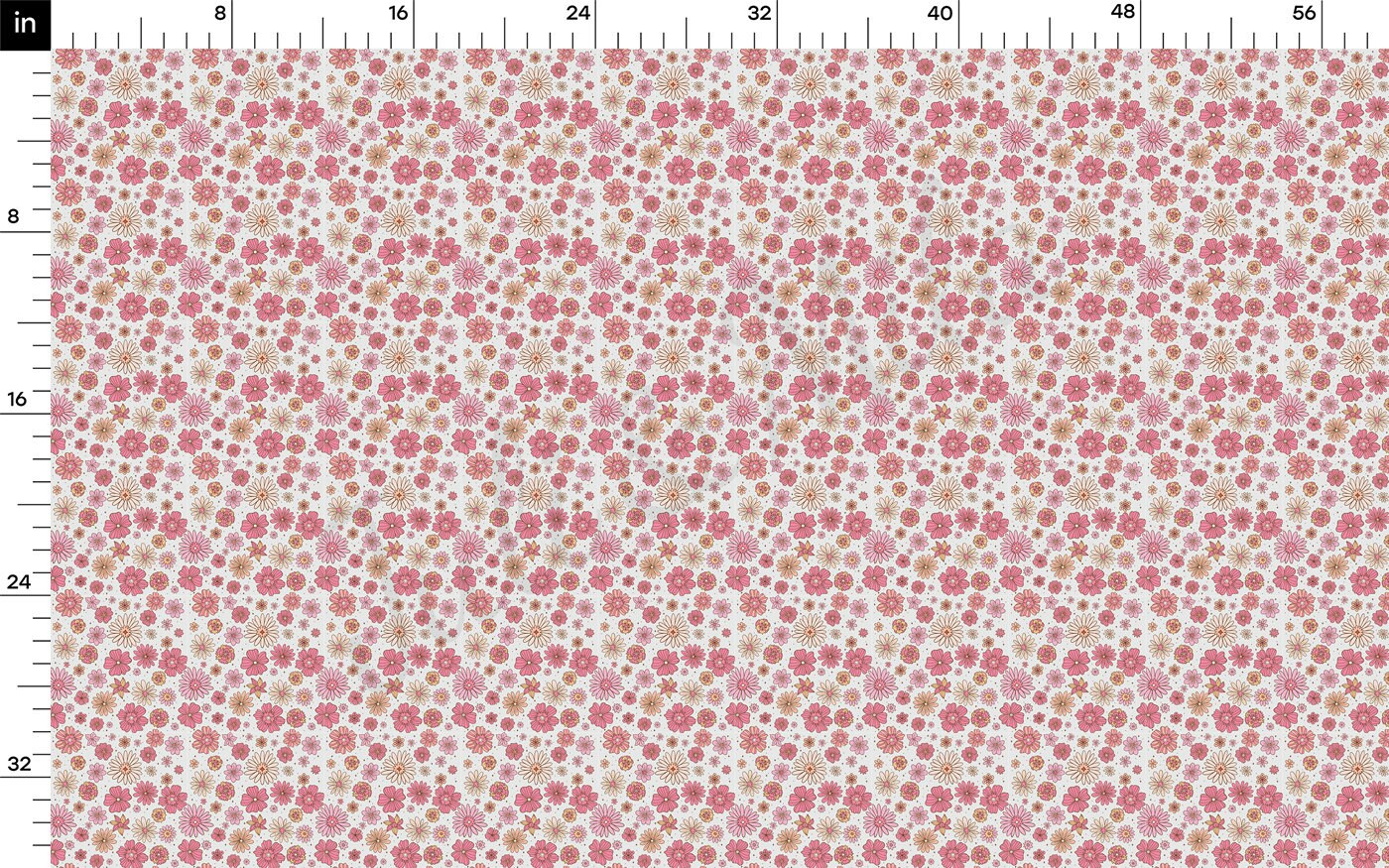 DBP Fabric Double Brushed Polyester DBP2404 Floral