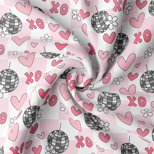 DBP Fabric Double Brushed Polyester DBP2315 Valentine's Day