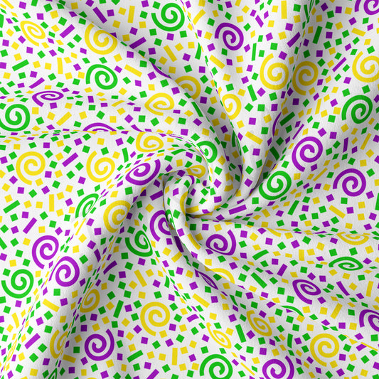 DBP Fabric Double Brushed Polyester DBP2353 Mardi Gras
