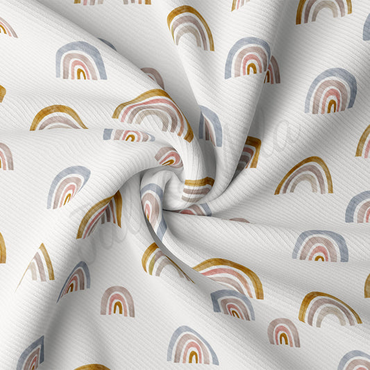 Rib Knit Fabric RBK2463 Rainbow