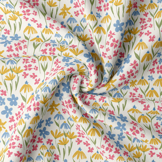 DBP Fabric Double Brushed Polyester DBP2494 Floral
