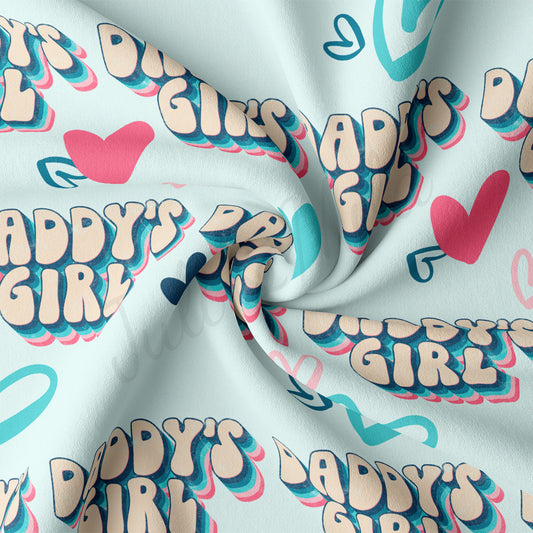 DBP Fabric Double Brushed Polyester DBP2499 Daddy's Girl