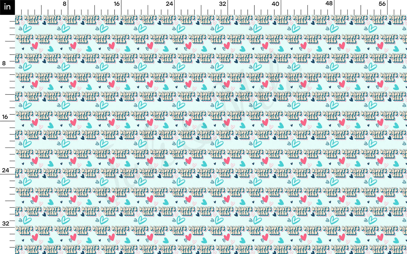 DBP Fabric Double Brushed Polyester DBP2499 Daddy's Girl