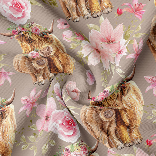 Bullet Fabric AA2569 Highland Cow