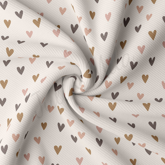 Rib Knit Fabric RBK2454 Valentine's Day