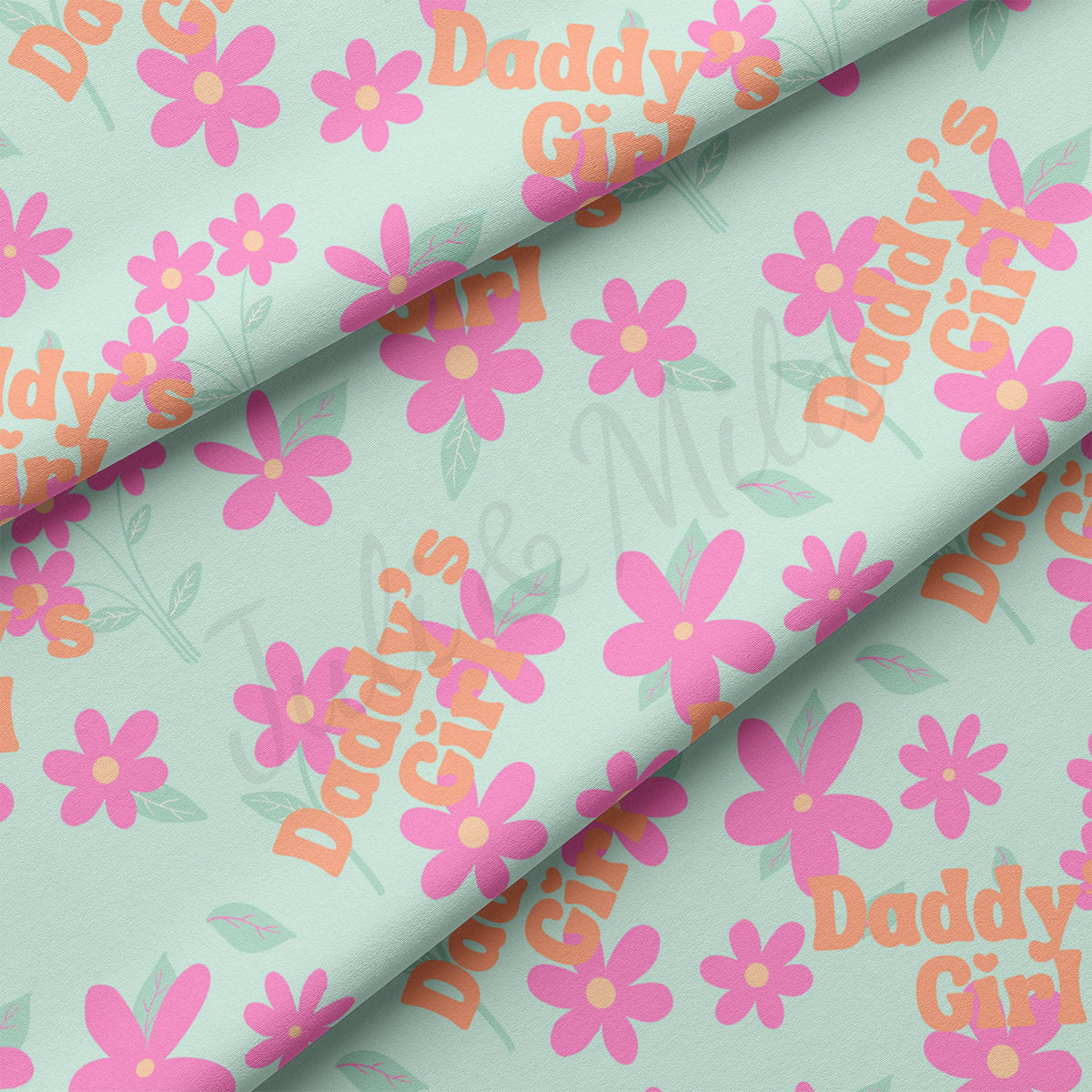 DBP Fabric Double Brushed Polyester DBP2519 Daddy's Girl