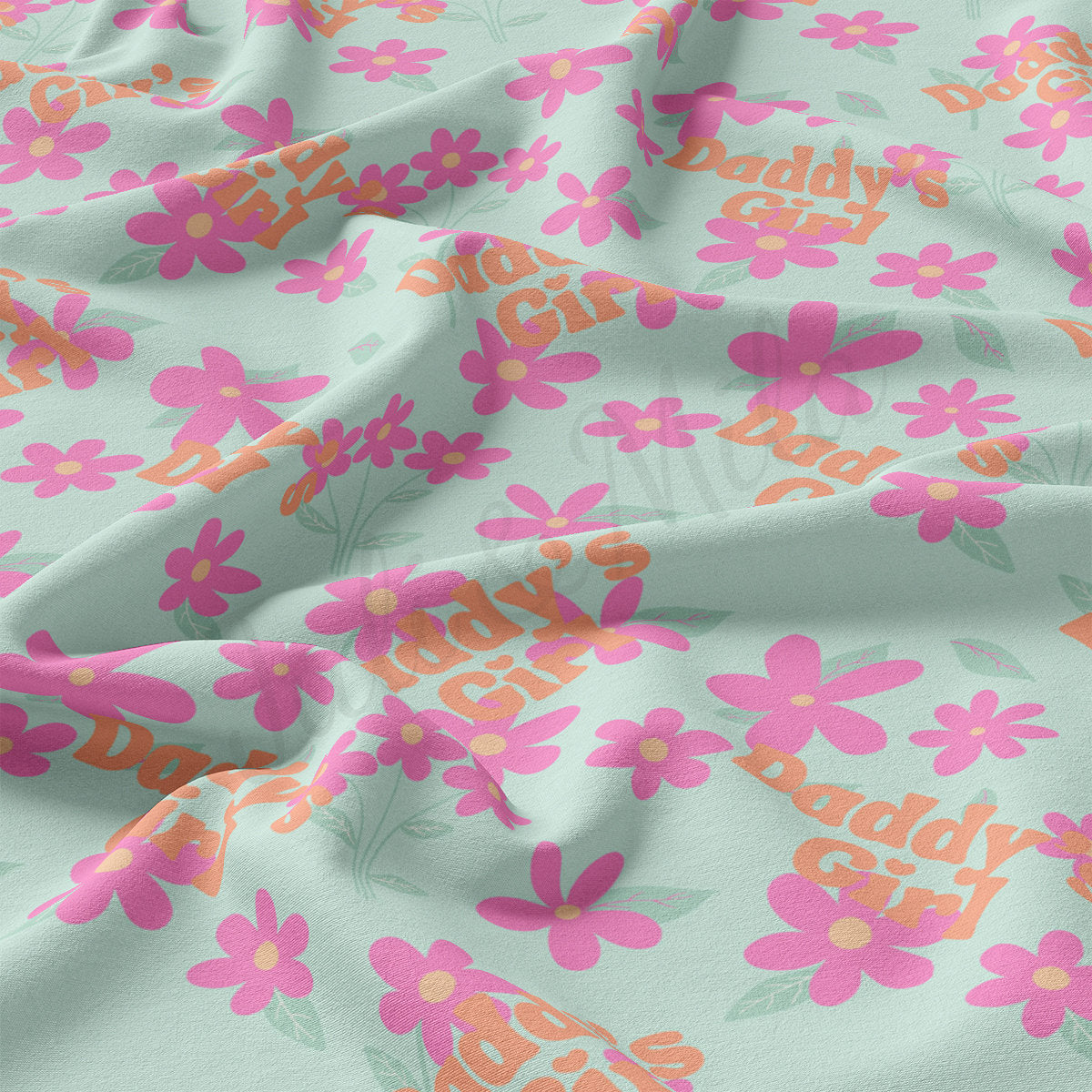 DBP Fabric Double Brushed Polyester DBP2519 Daddy's Girl