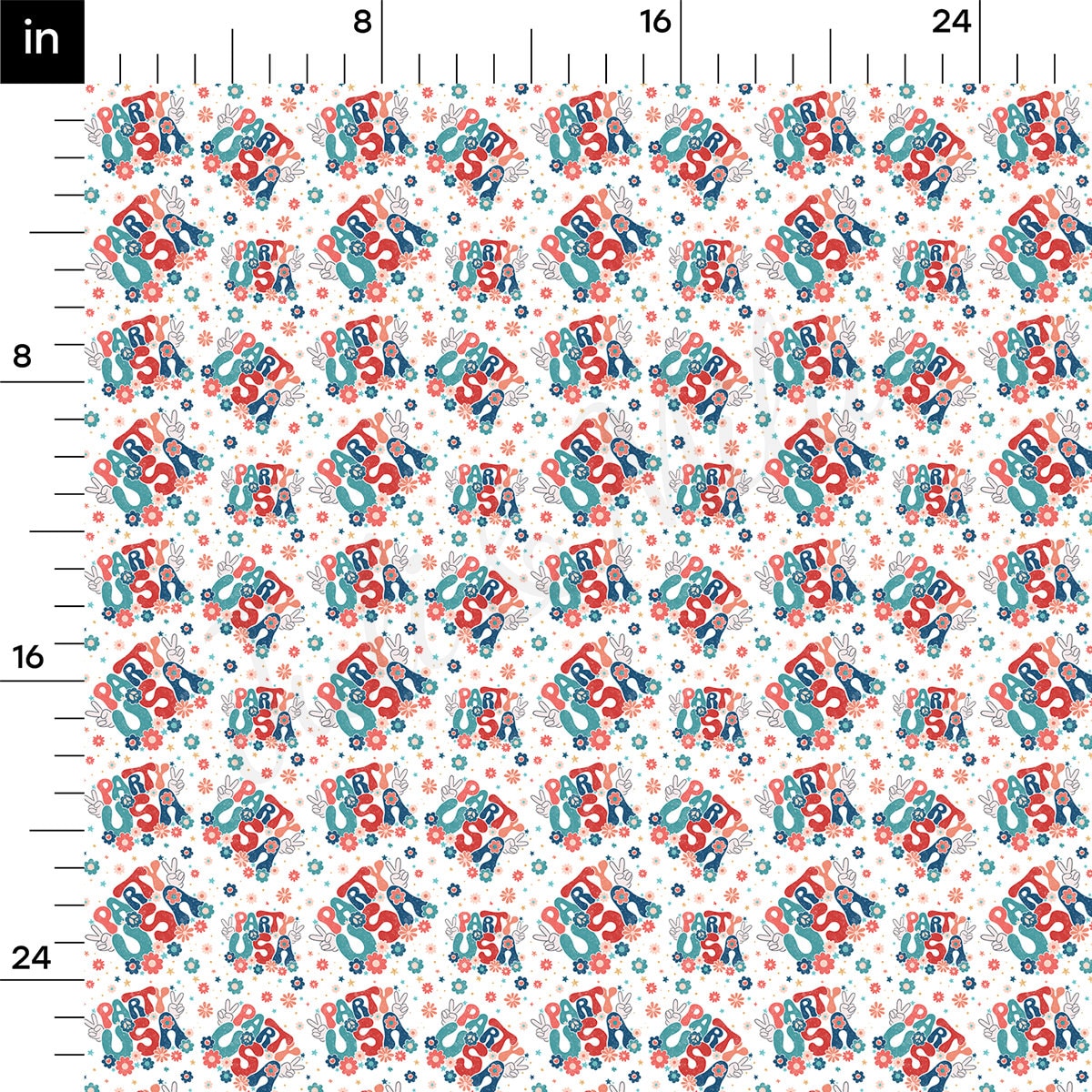 Rib Knit Fabric RBK2522 Patriotic
