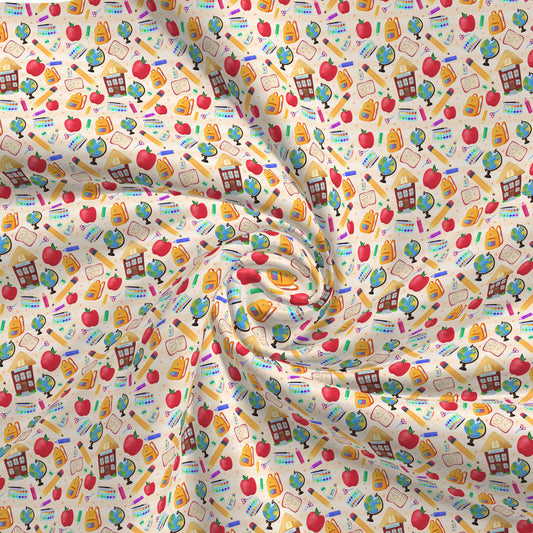 DBP Fabric Double Brushed Polyester DBP2652 Back to School