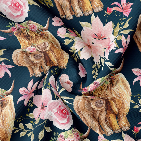 Bullet Fabric AA2570 Highland Cow