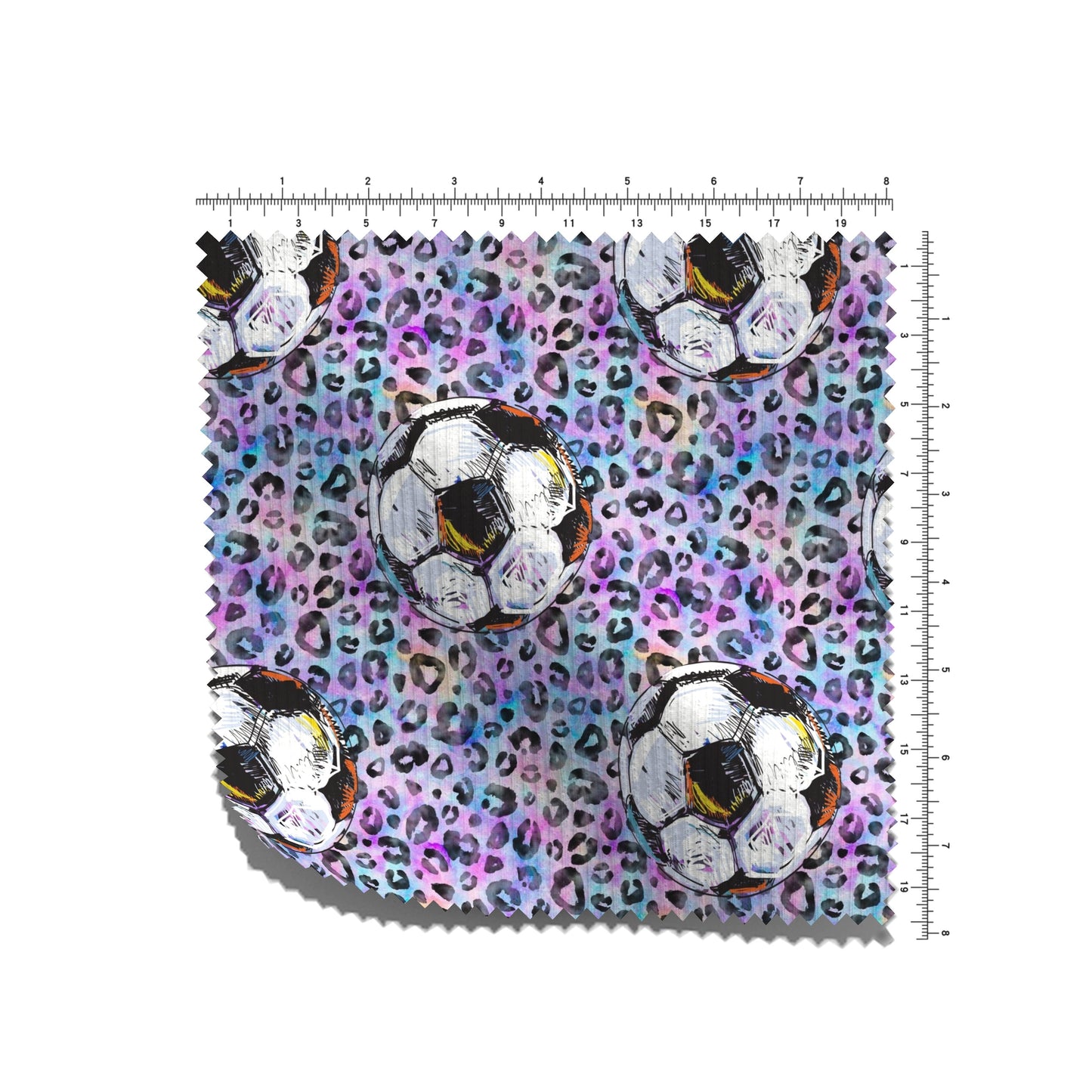 Rib Knit Fabric by the Yard RBK2645 Soccer
