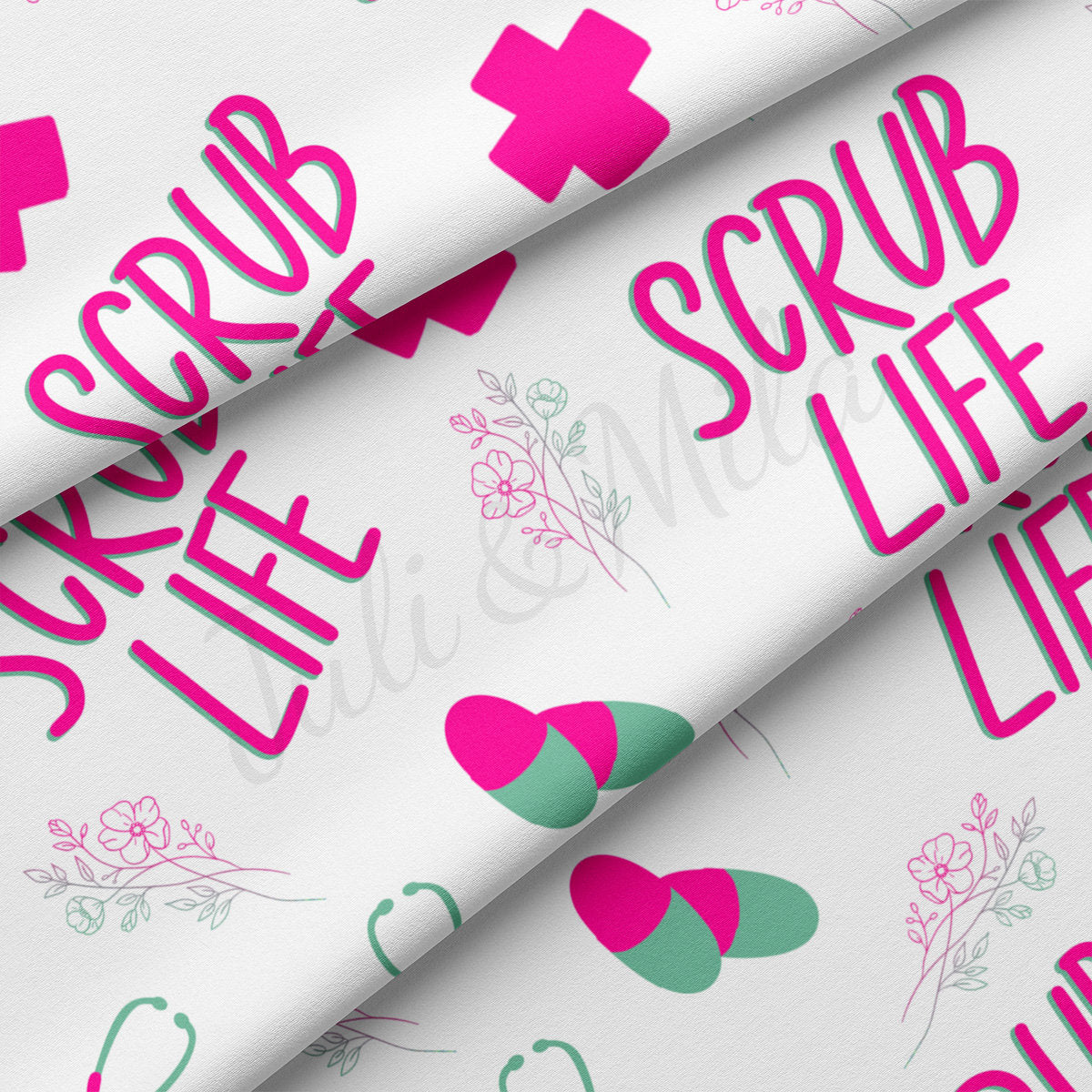 DBP Fabric Double Brushed Polyester DBP2577 Nurse Scrub Life