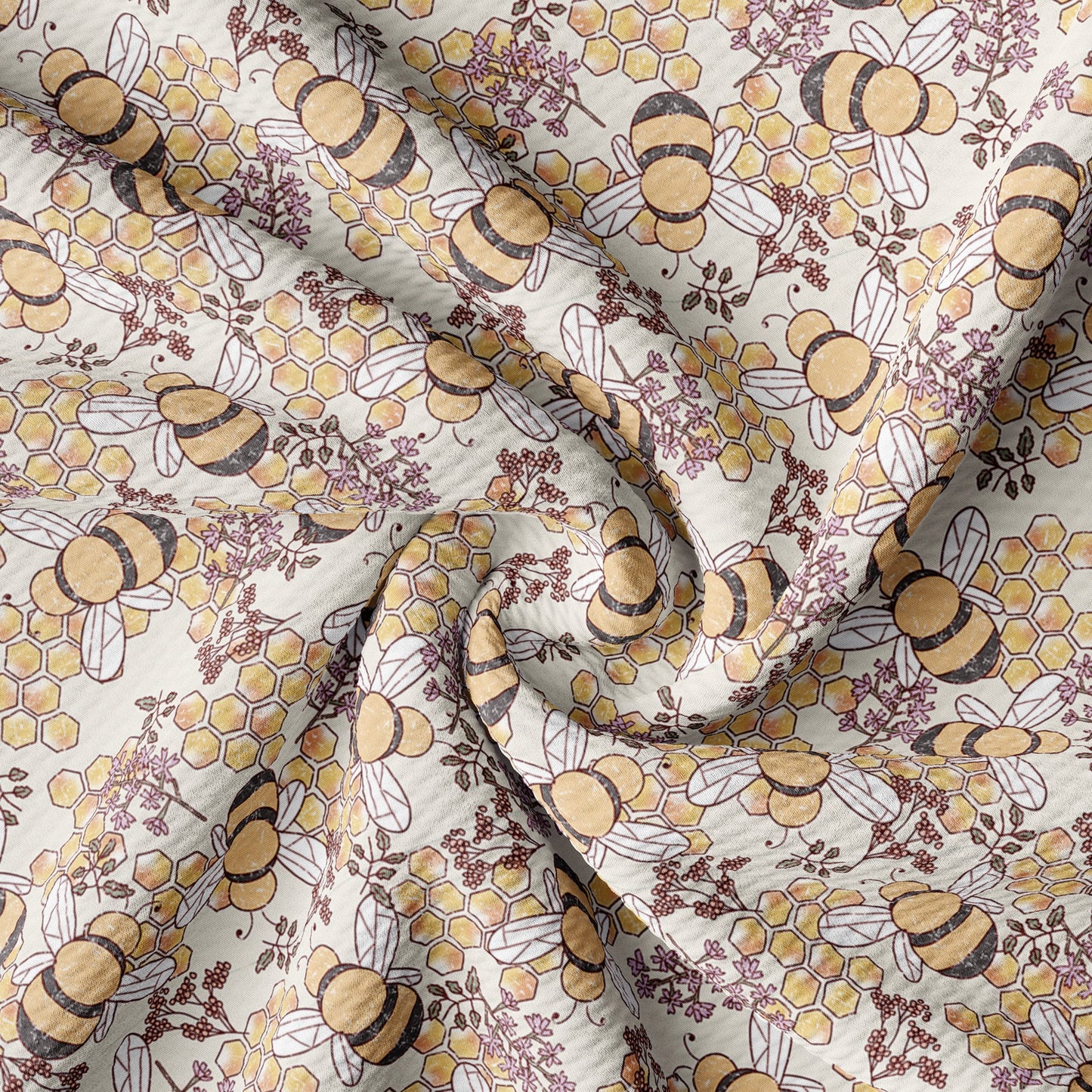 Summer Bees Liverpool Bullet Fabric AA2665