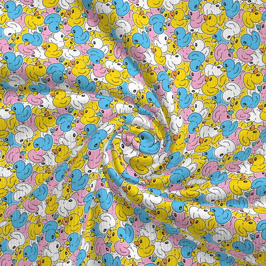 Rib Knit Fabric RBK2590 Ducks