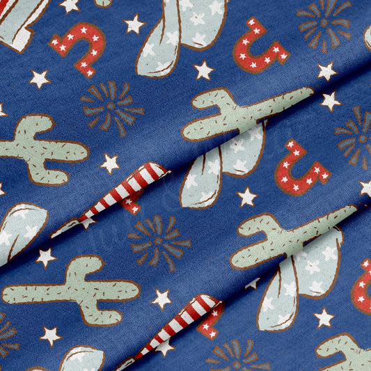 100% Cotton Fabric CTN2611 Patriotic 4th of July