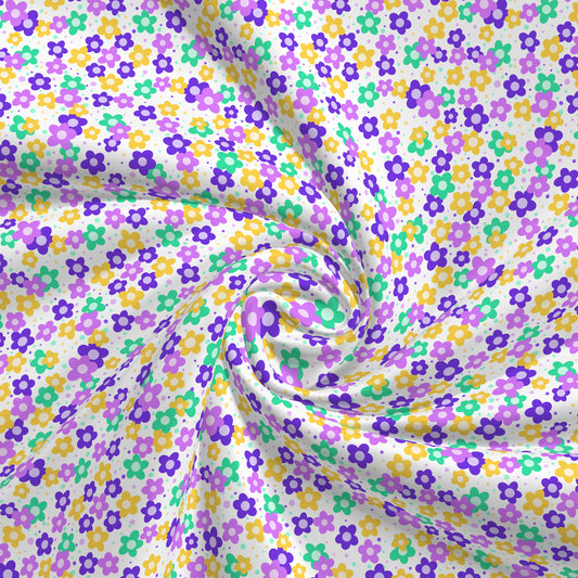 DBP Fabric Double Brushed Polyester DBP2651 Mardi Gras