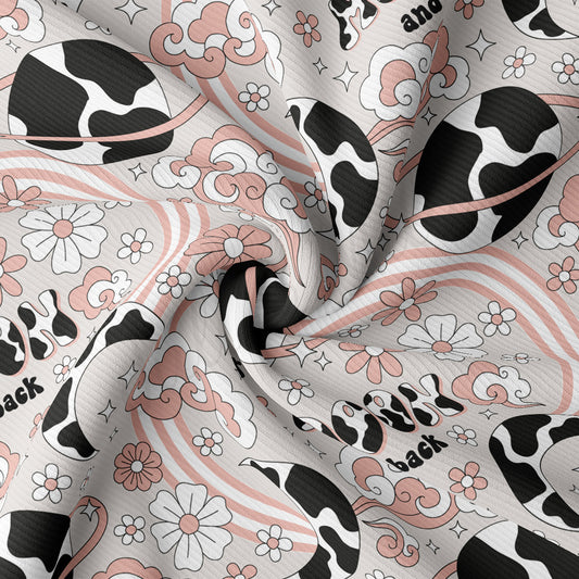 Rib Knit Fabric RBK2606 Cow