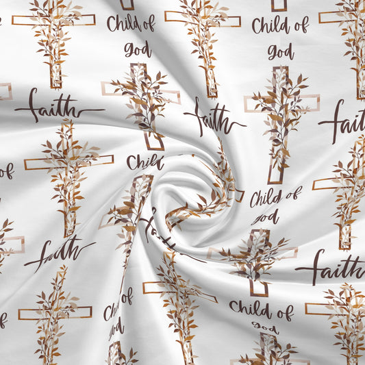 100% Cotton Fabric By the Yard Printed in USA Cotton Sateen - Cotton CTN2631 Easter