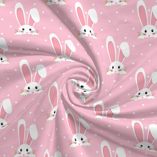 100% Cotton Fabric By the Yard Printed in USA Cotton Sateen - Cotton CTN2639 Easter