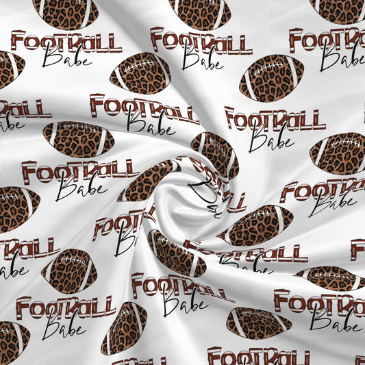 100% Cotton Fabric By the Yard Printed in USA Cotton Sateen - Cotton CTN2647 Football