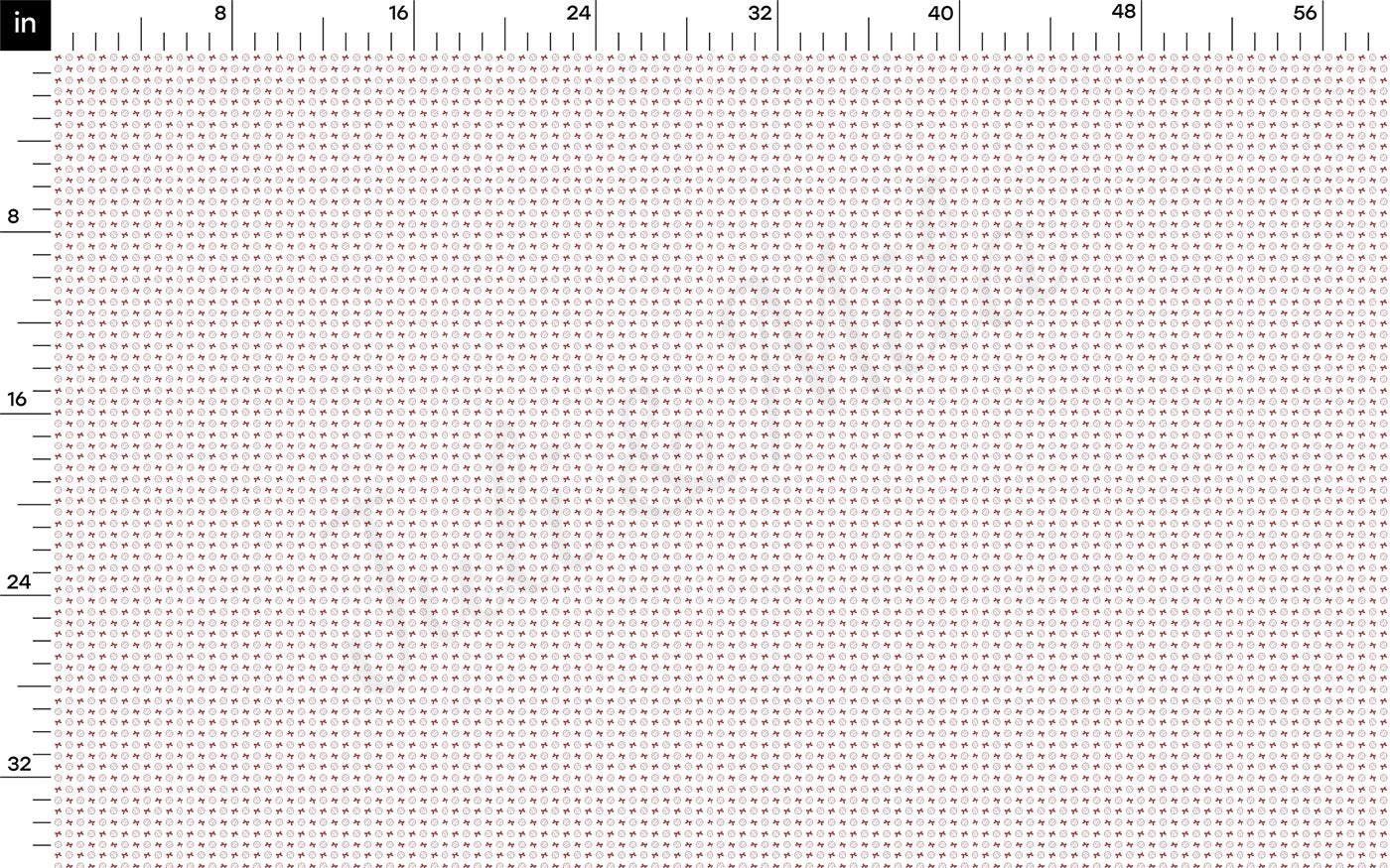 a ruler with a line of numbers on it