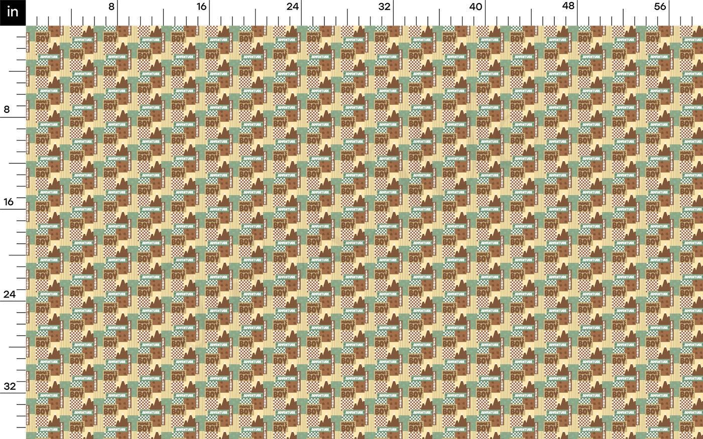 a ruler with a pattern of squares on it