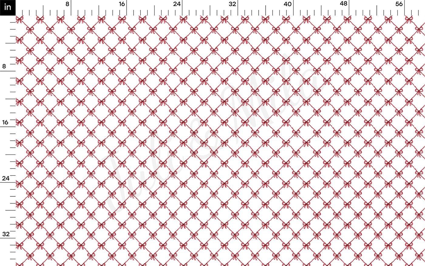 a repeating pattern of red diamond shapes on a white background.