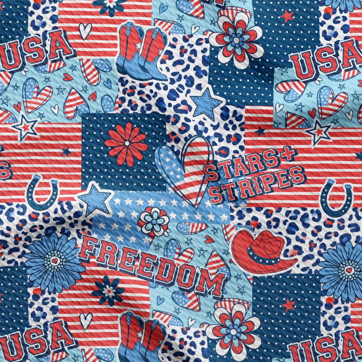 a red, white and blue tie with stars and stripes