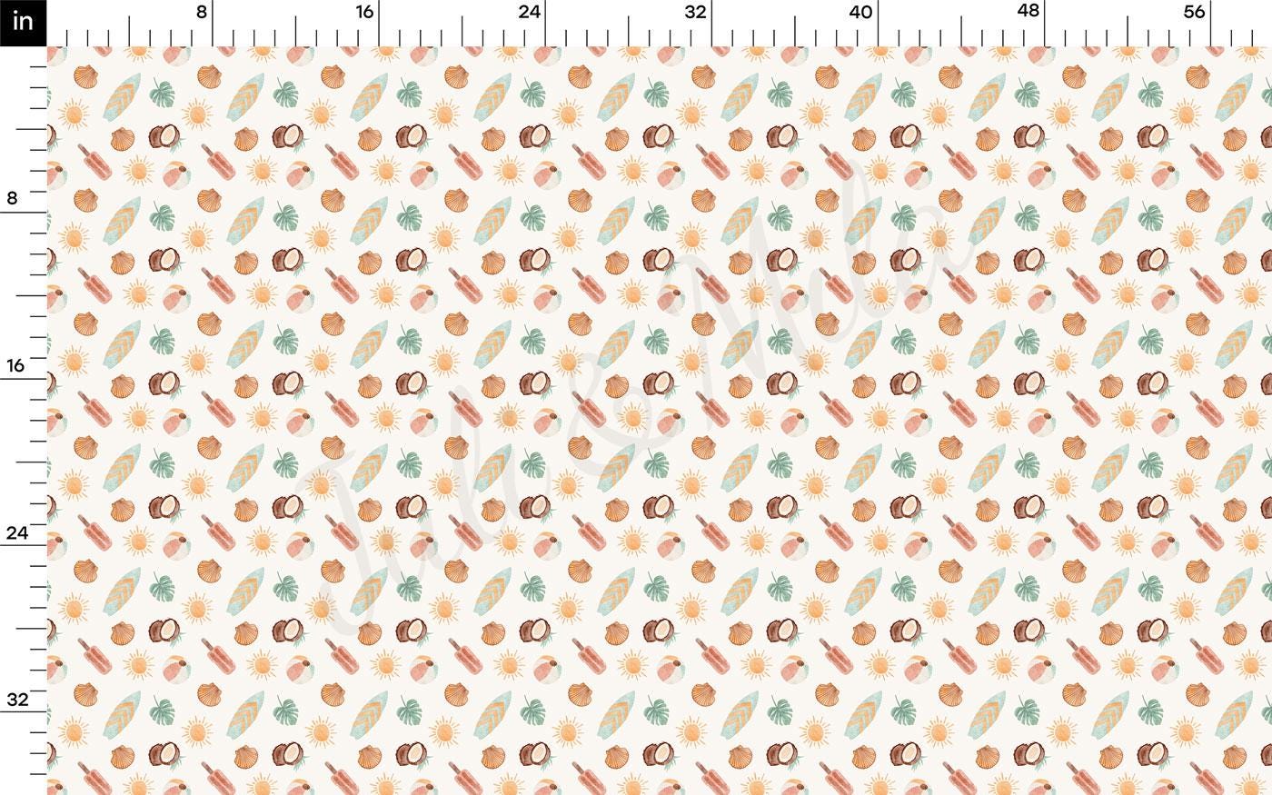 a ruler with an image of a pattern on it